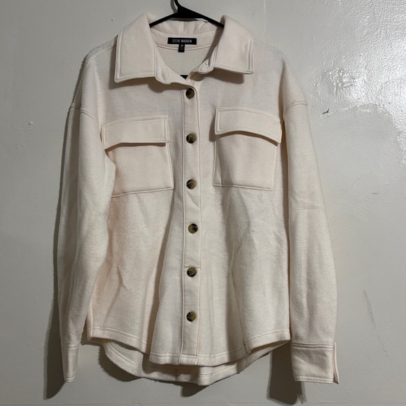Steve Madden Jackets & Blazers - Steve Madden Off-White Shacket